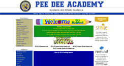 Desktop Screenshot of peedeeacademy.org