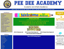 Tablet Screenshot of peedeeacademy.org